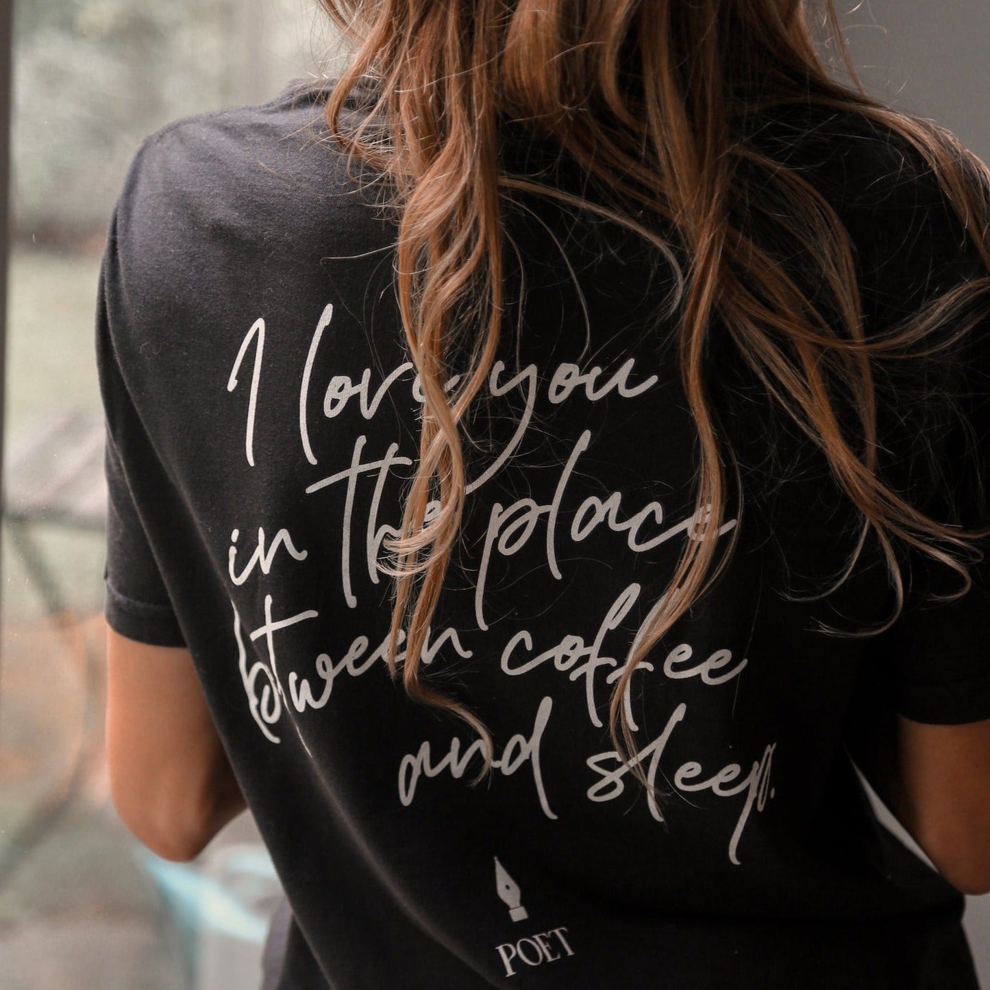 Poetry and Coffee Pocket Tee