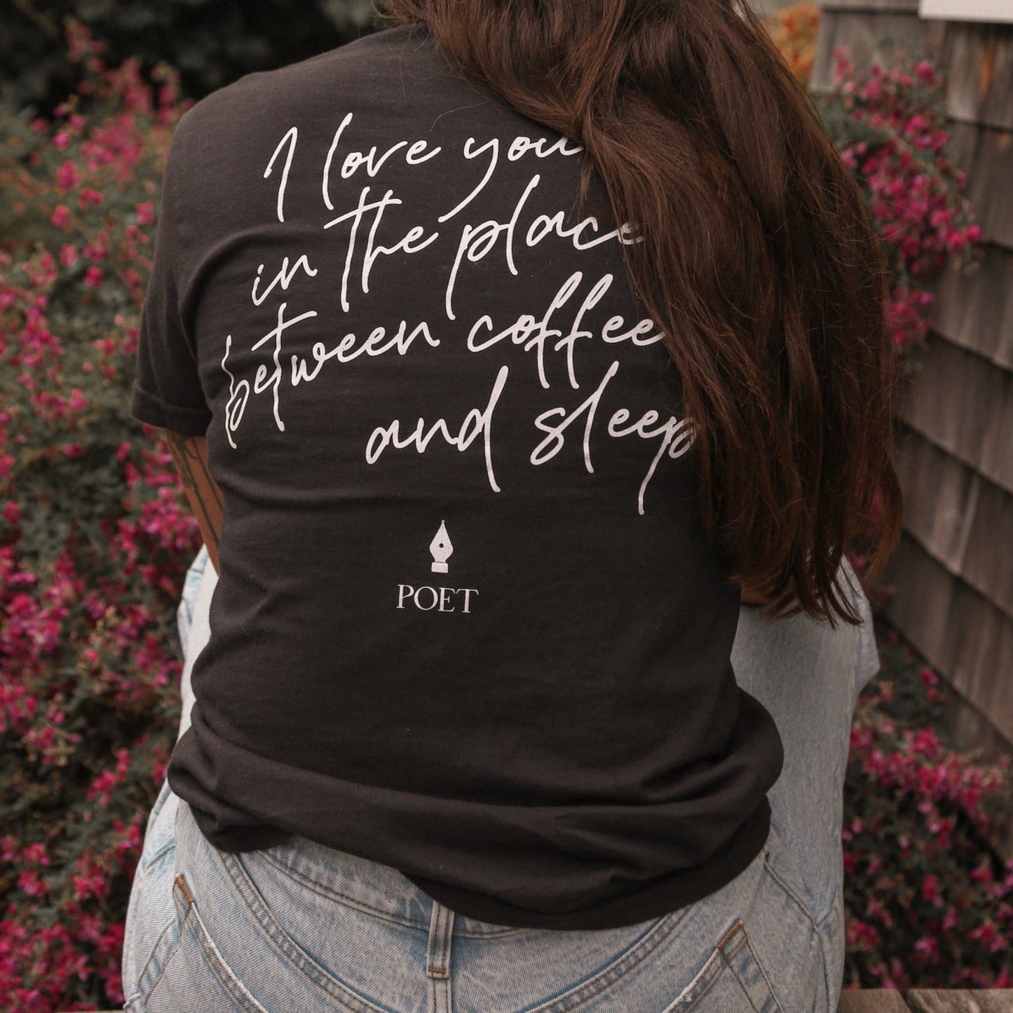 Poetry and Coffee Pocket Tee