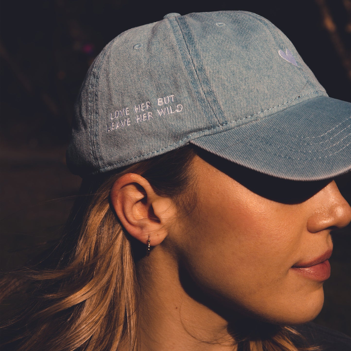 Heart - Denim Dad Hat - Lifestyle 7