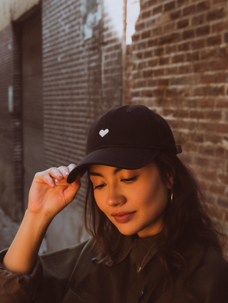 Black Heart Hat