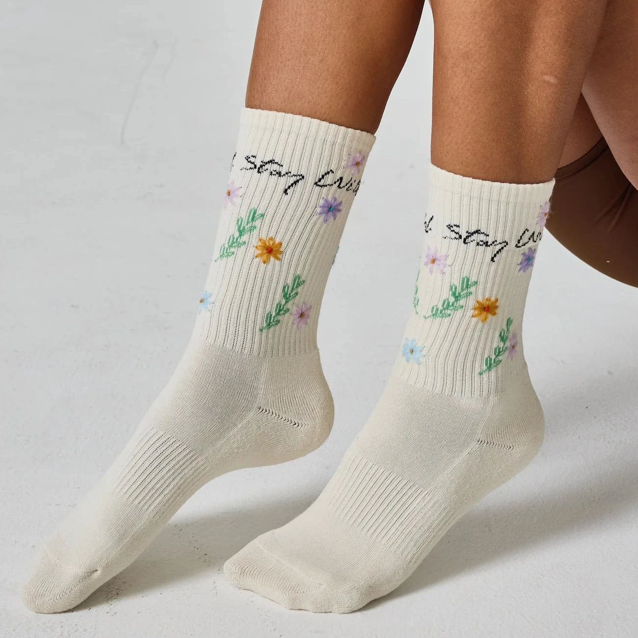 Stay Wild Flower Socks