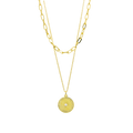 Searching for truths - Layered Gold Coin Necklace