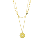 Searching for truths - Layered Gold Coin Necklace
