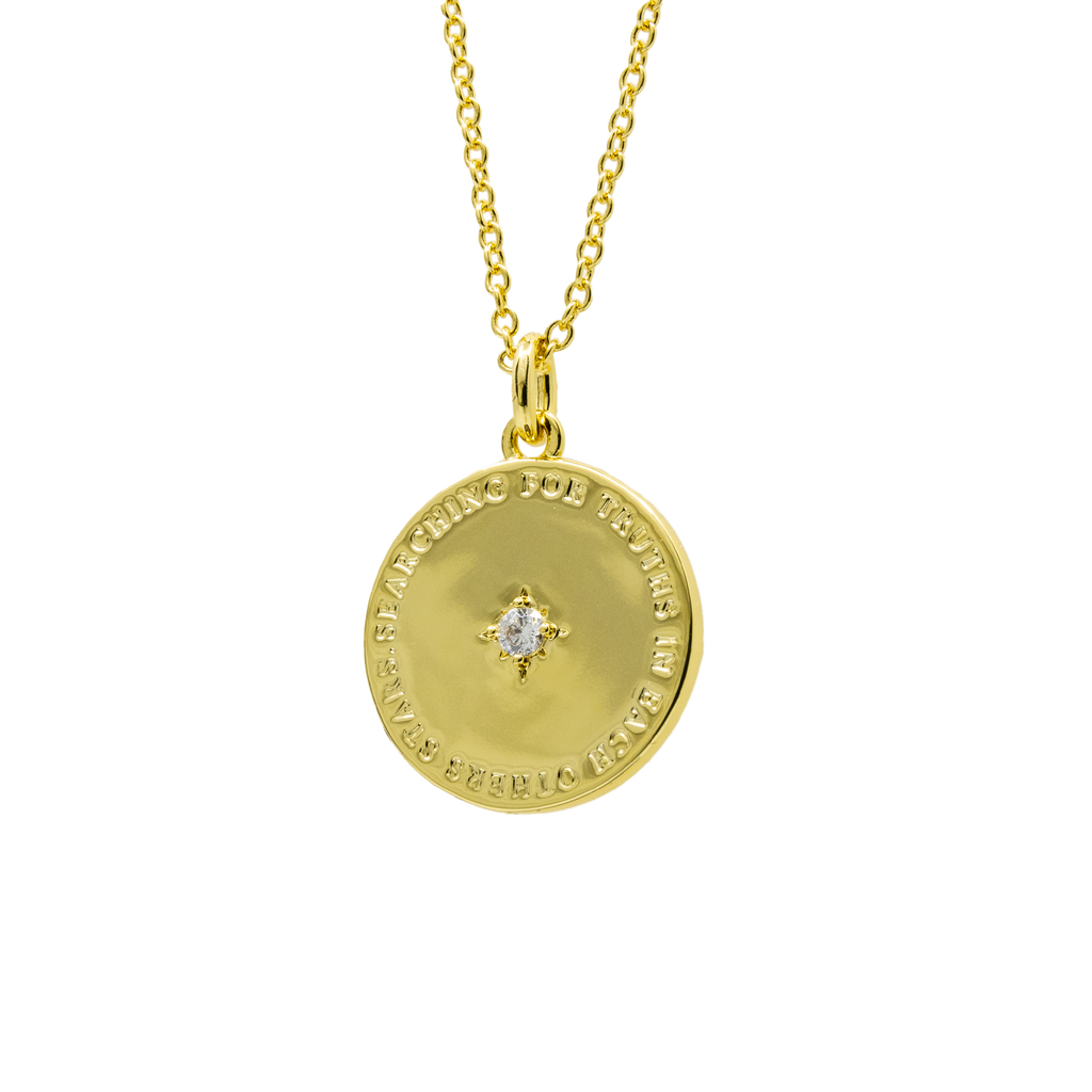 Searching for truths - Layered Gold Coin Necklace