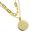 Searching for truths - Layered Gold Coin Necklace