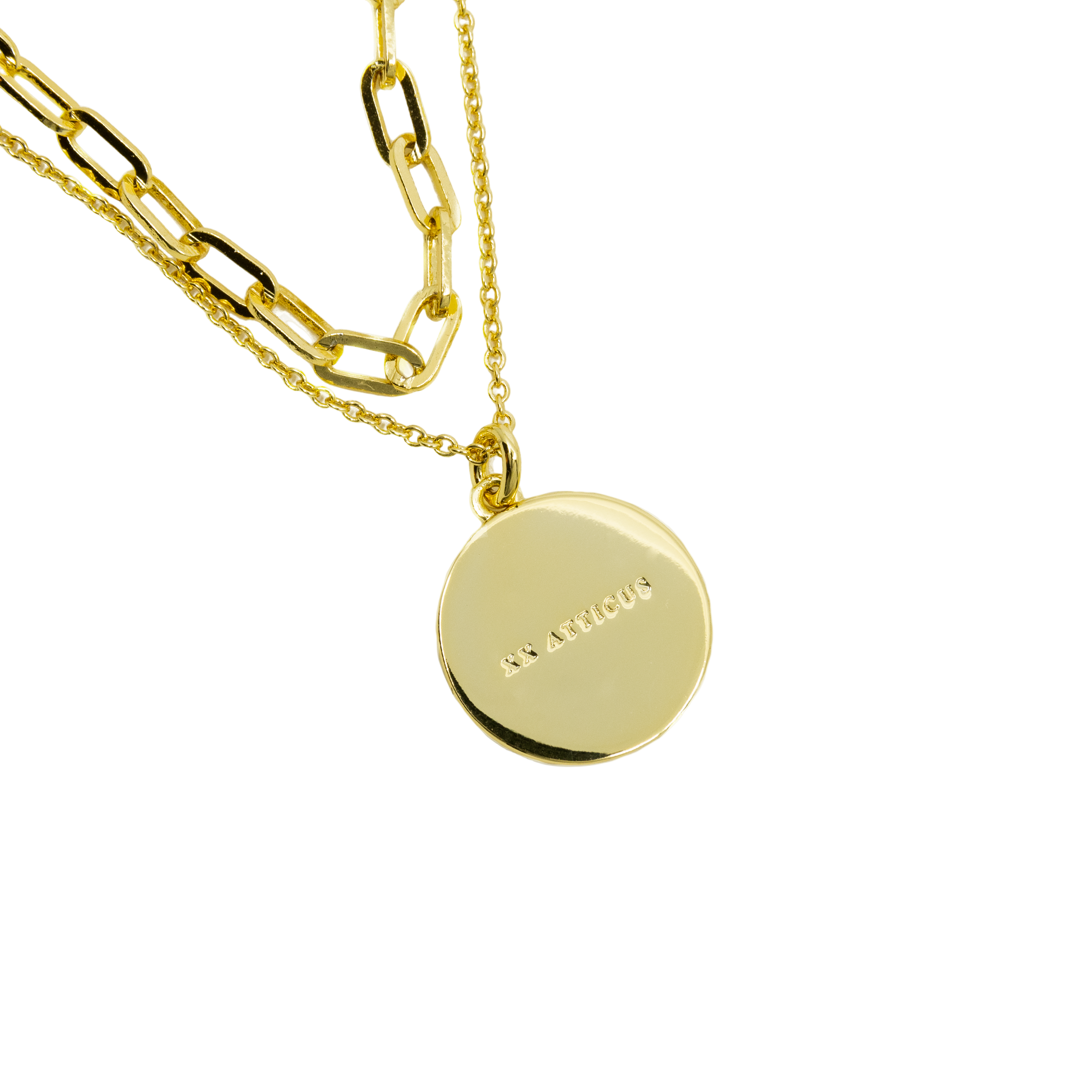 Searching for truths - Layered Gold Coin Necklace