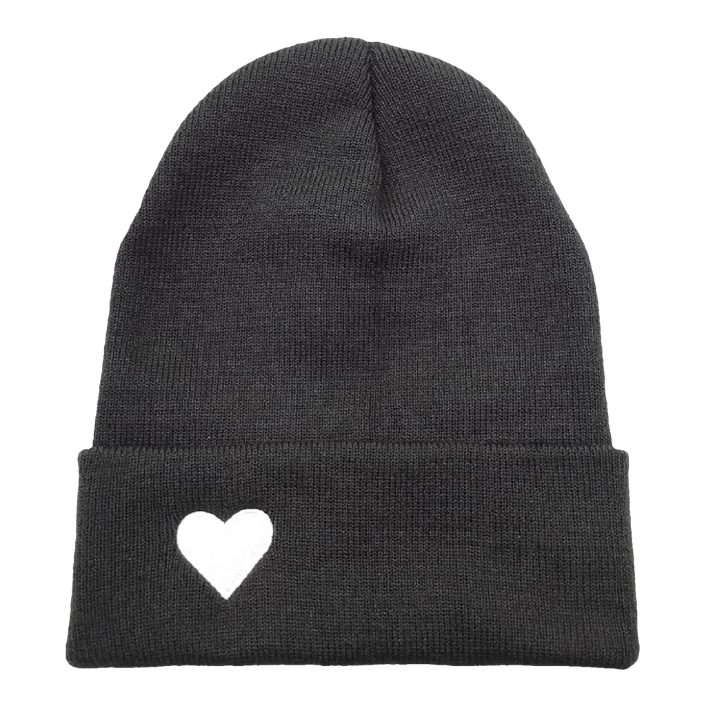 Black Heart Beanie