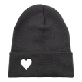 Black Heart Beanie