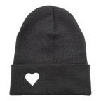 Black Heart Beanie