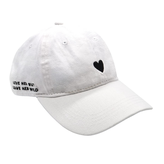 White Heart Hat