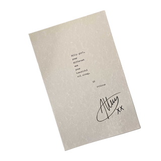 "Your Beautiful" Signed Typewriter Poem