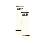Stay Wild Socks in B+W