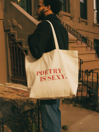 POETRY IS SEXY. Tote