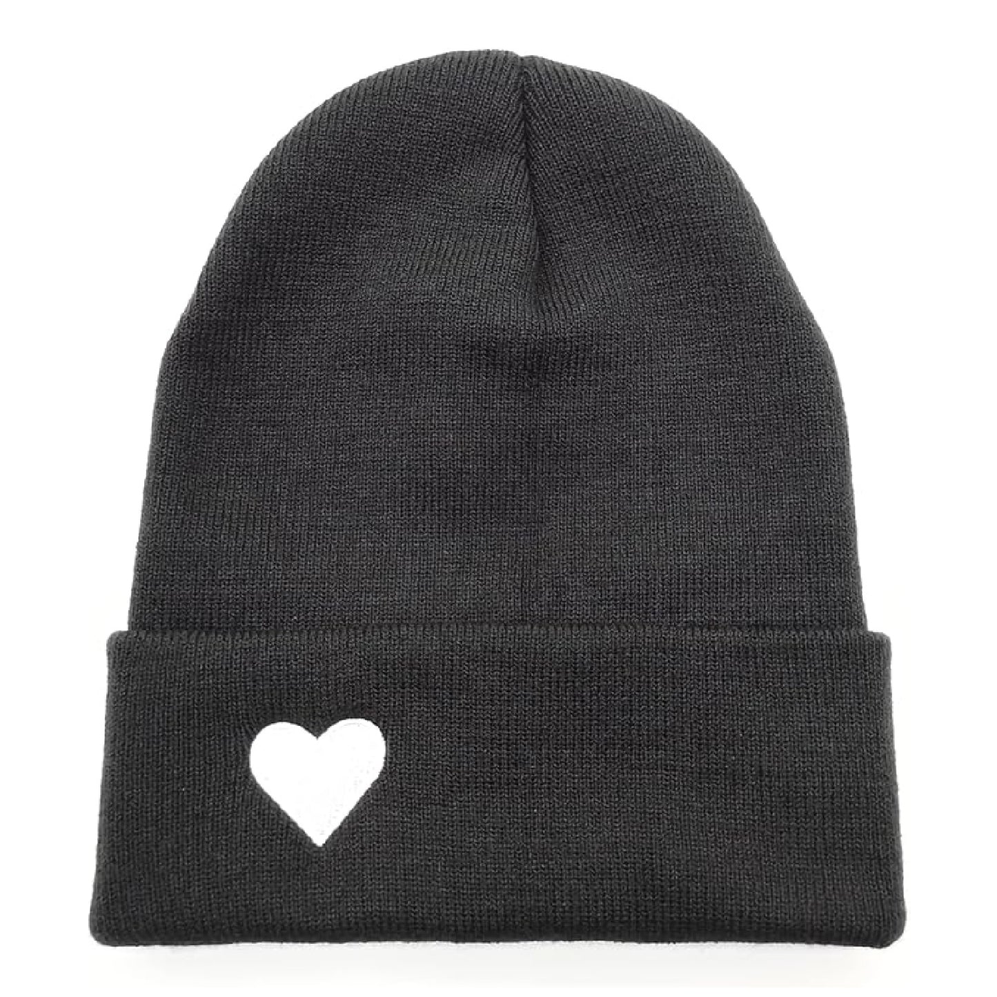 Black Heart Beanie