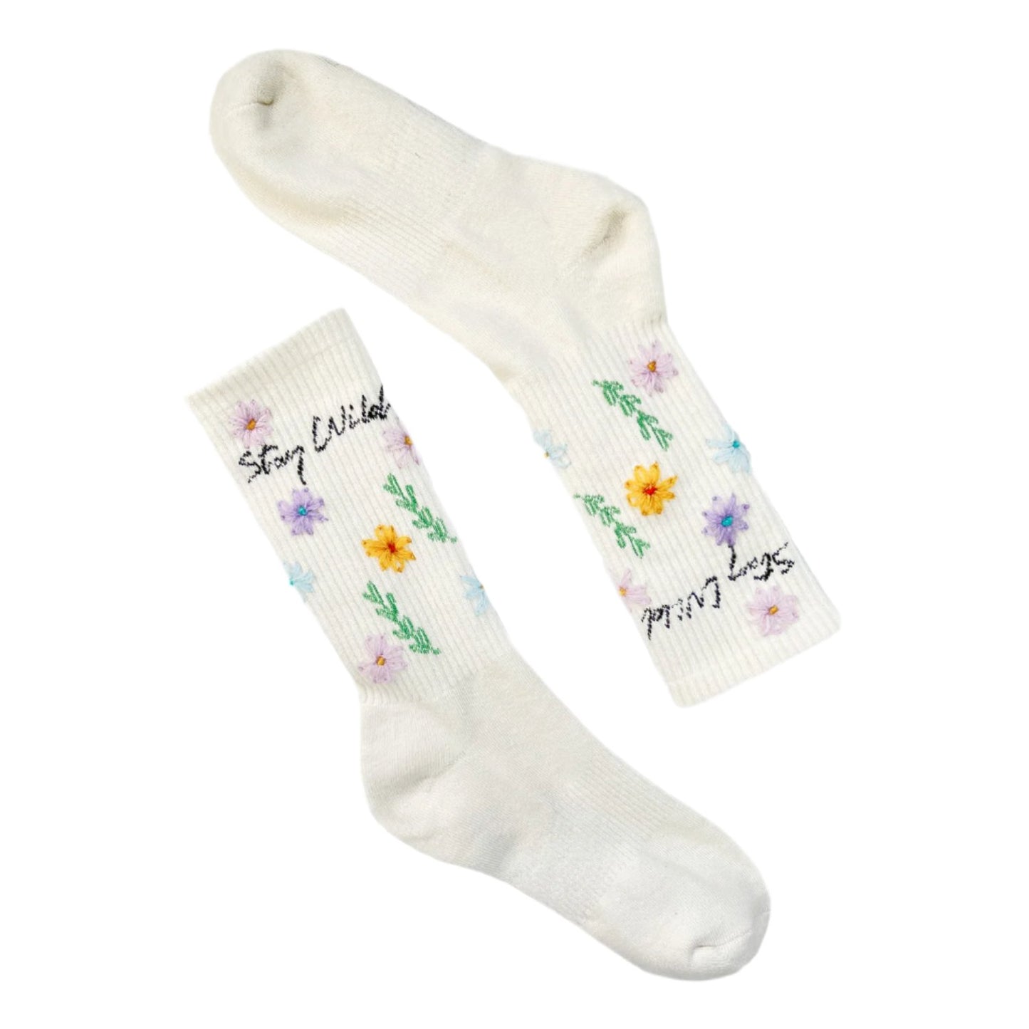 Stay Wild Flower Socks