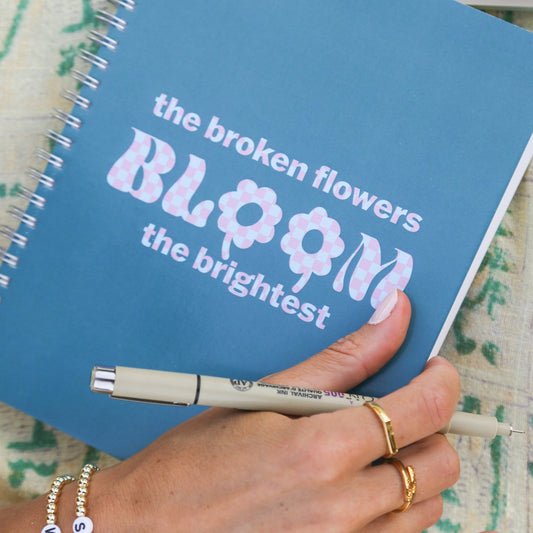 Groovy Broken Flowers Notebook