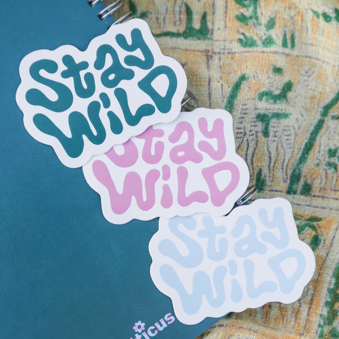 Groovy Stay Wild Sticker 3-Pack