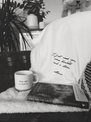 "I just need you" Sherpa Blanket