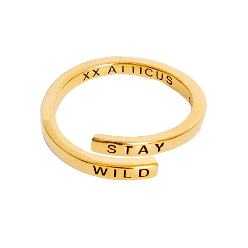 Stay Wild Wrap Ring - Gold