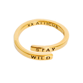 Stay Wild Wrap Ring - Gold