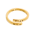 Stay Wild Wrap Ring - Gold