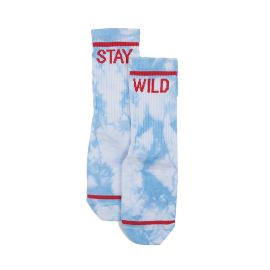 Stay Wild Tie Dye Socks