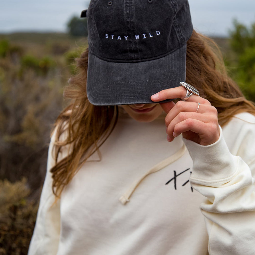 Stay Wild - Dad Hat - Model Front