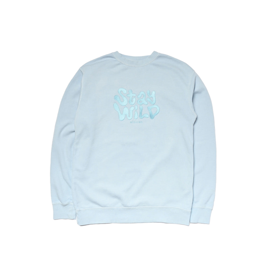 Baby Blue Stay Wild Crew