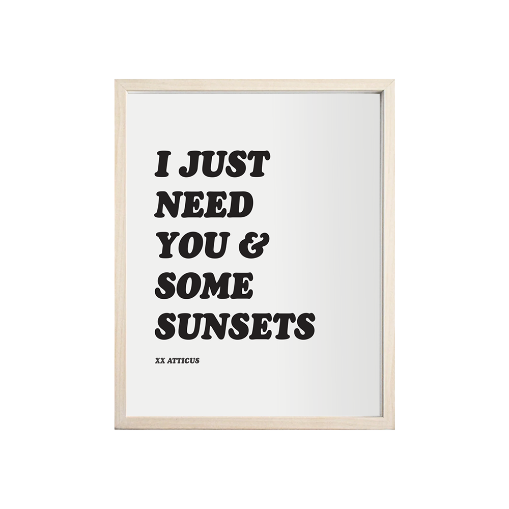 "Sunsets" - Print (8"x10")