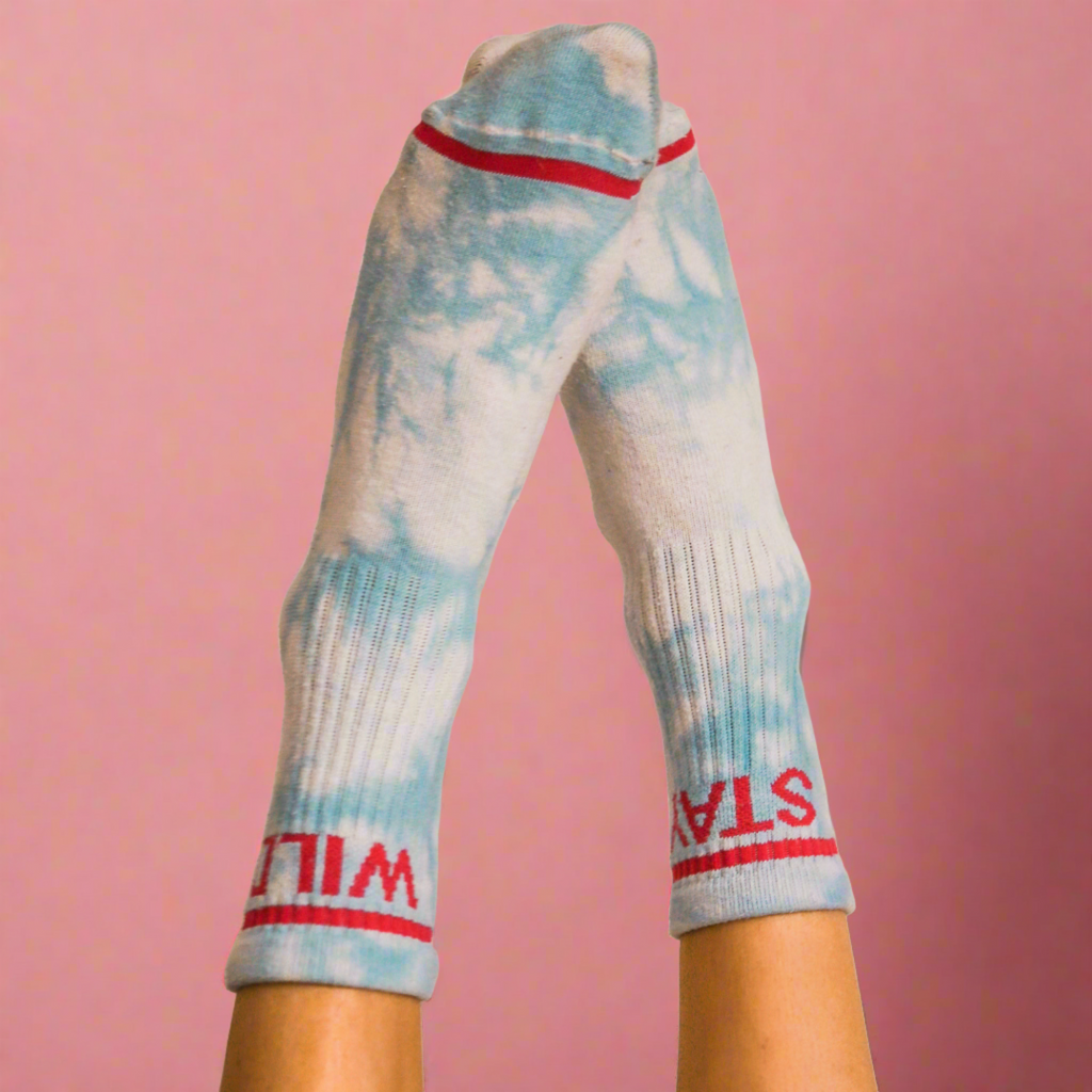 Stay Wild Tie Dye Socks