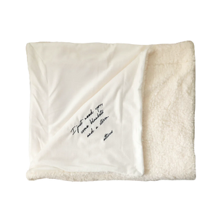 "I just need you" Sherpa Blanket